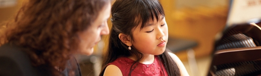 NTPPA student at a piano examination